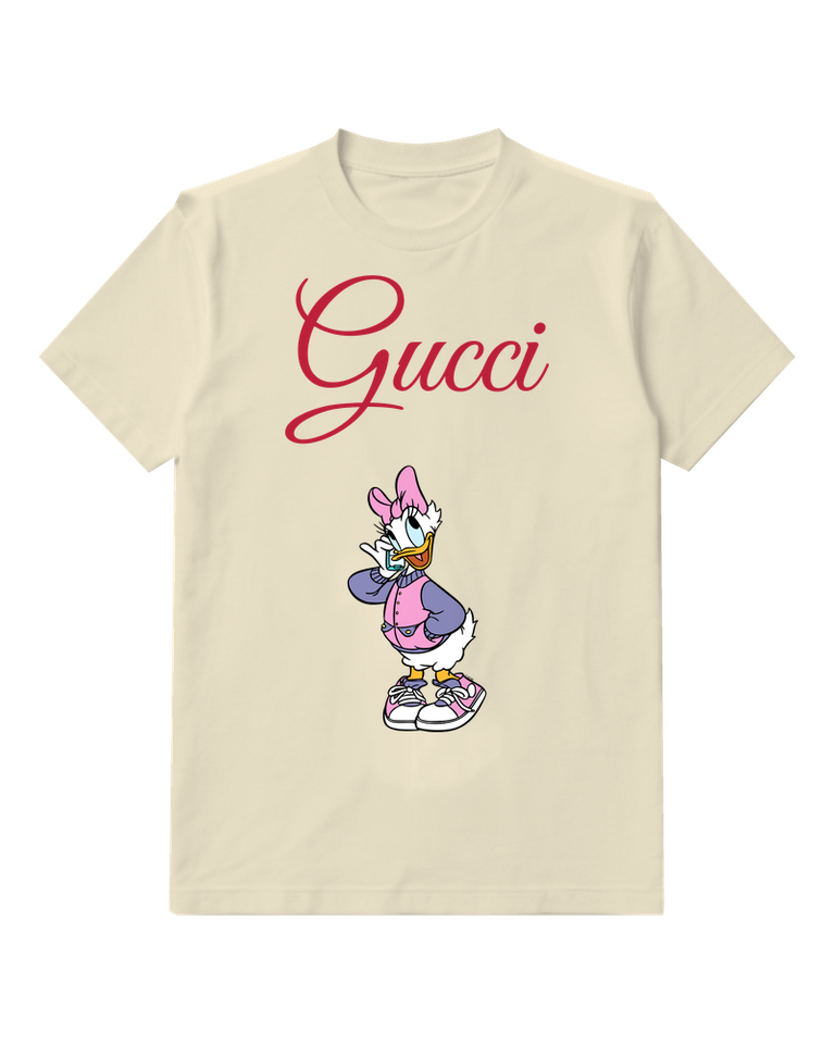 Ivory Purple Outfit Duck Graphic T-Shirt - front product view