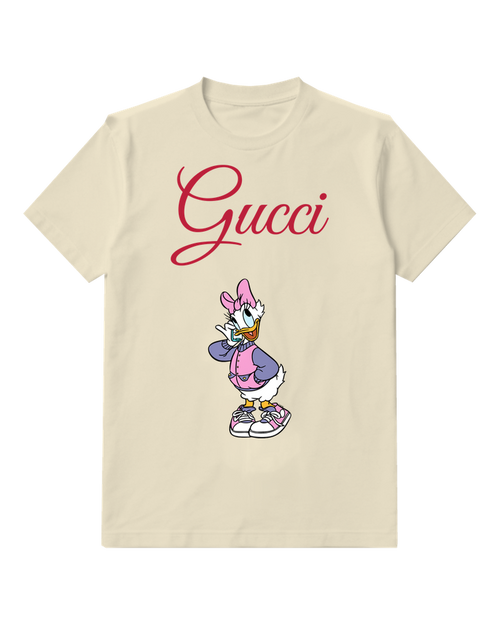 Ivory Purple Outfit Duck Graphic T-Shirt - front product view