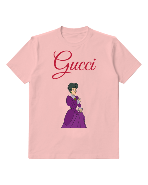 Blush Pink Lady In Purple Gown Hand On Hip Graphic T-Shirt - front product view