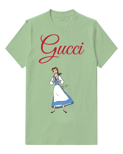 Sage Green Belle In Maid Dress Hands Clasped Graphic T-Shirt - front product view