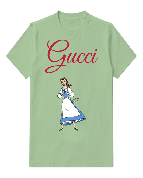 Sage Green Belle In Maid Dress Hands Clasped Graphic T-Shirt - front product view