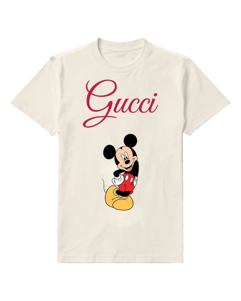 Ivory Hand On Hip Mouse Graphic T-Shirt - front product view