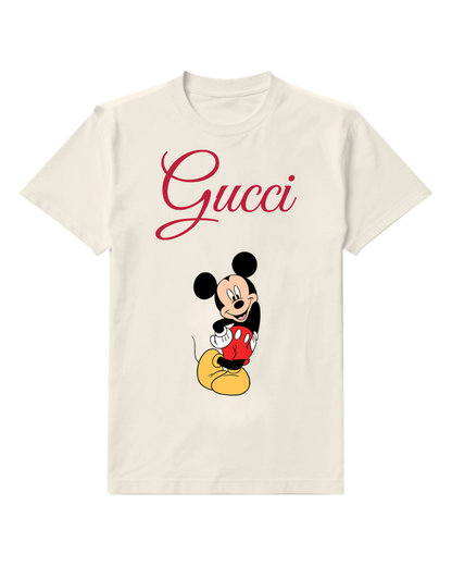 Ivory Hand On Hip Mouse Graphic T-Shirt - front product view