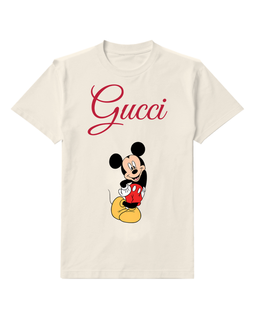 Ivory Hand On Hip Mouse Graphic T-Shirt - front product view