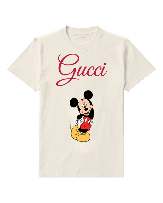 Ivory Hand On Hip Mouse Graphic T-Shirt - front product view