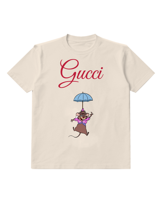 Ivory Dormouse In Joyful Leap Graphic T-Shirt - front product view
