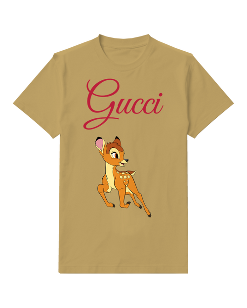 Tan Fawn Lifted Foreleg Graphic T-Shirt - front product view