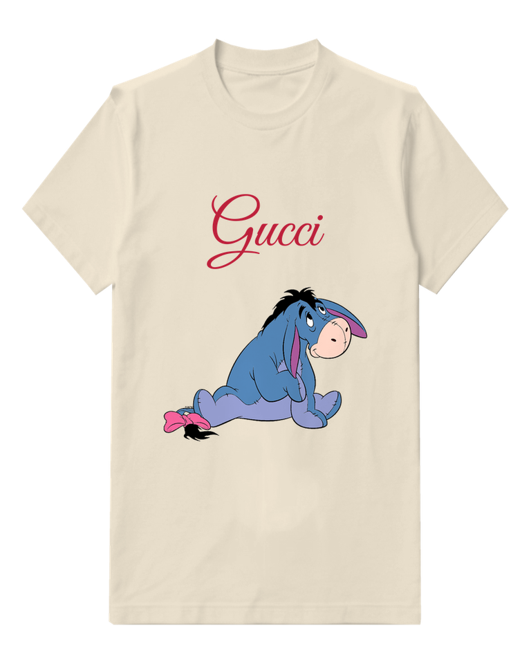 Ivory Eeyore Sitting Dejectedly Graphic T-Shirt - front product view