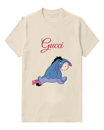 Ivory Eeyore Sitting Dejectedly Graphic T-Shirt - front product view