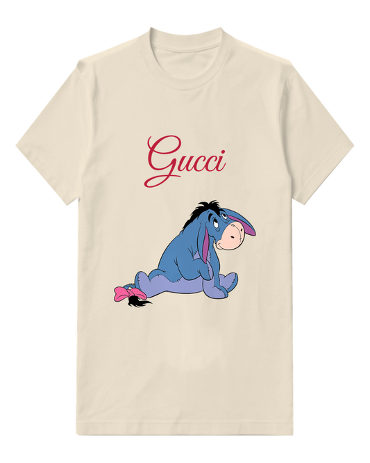 Ivory Eeyore Sitting Dejectedly Graphic T-Shirt - front product view