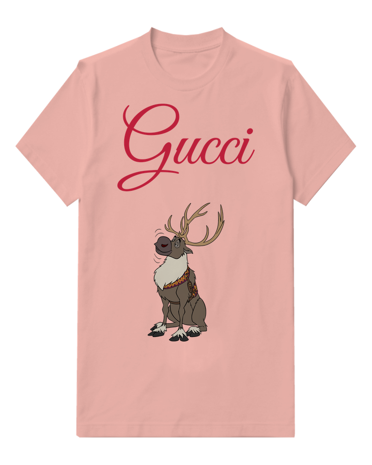 Blush Pink Sven Sitting Upright Graphic T-Shirt - front product view