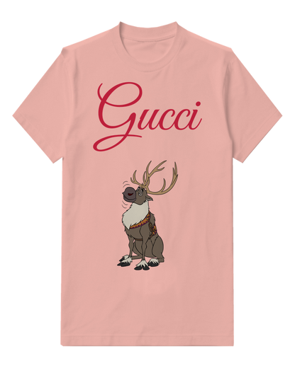 Blush Pink Sven Sitting Upright Graphic T-Shirt - front product view