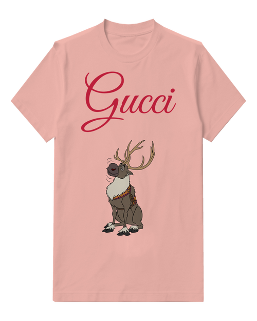 Blush Pink Sven Sitting Upright Graphic T-Shirt - front product view