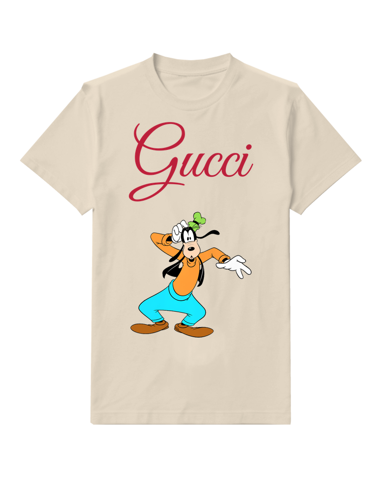 Ivory Goofy In Dynamic Dance Stance Graphic T-Shirt - front product view