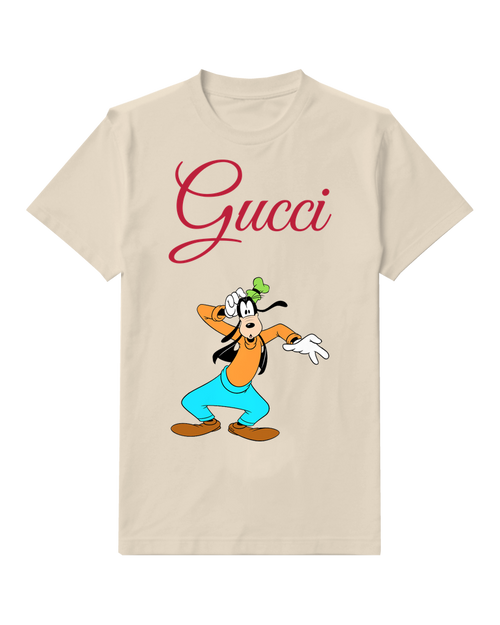 Ivory Goofy In Dynamic Dance Stance Graphic T-Shirt - front product view