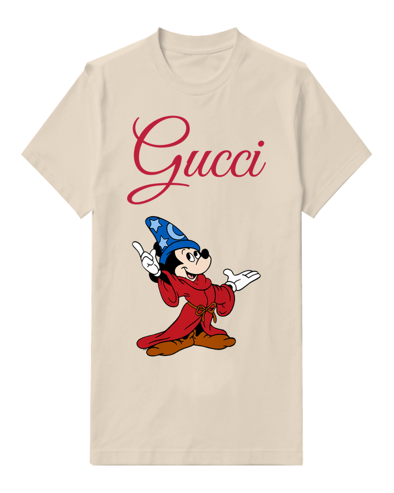 Ivory Mickey Mouse As Sorcerer Pointing And Gesturing Graphic T-Shirt - front product view