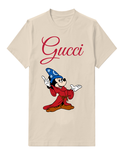 Ivory Mickey Mouse As Sorcerer Pointing And Gesturing Graphic T-Shirt - front product view