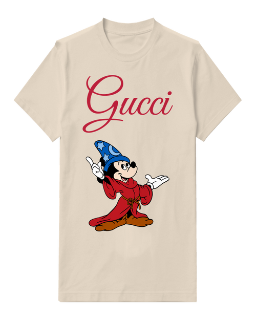 Ivory Mickey Mouse As Sorcerer Pointing And Gesturing Graphic T-Shirt - front product view