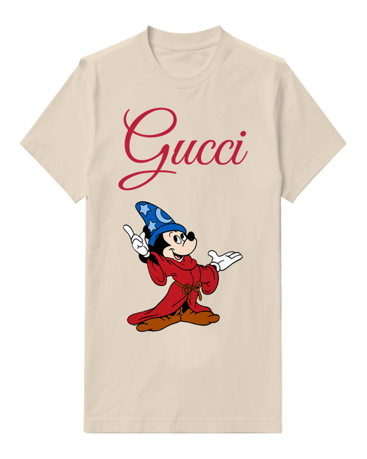 Ivory Mickey Mouse As Sorcerer Pointing And Gesturing Graphic T-Shirt - front product view