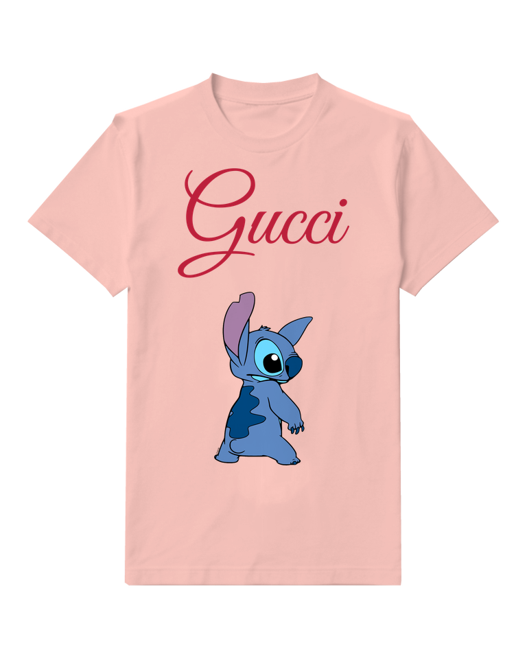 Blush Pink Bunny Crew Neck Graphic T-Shirt - front product view