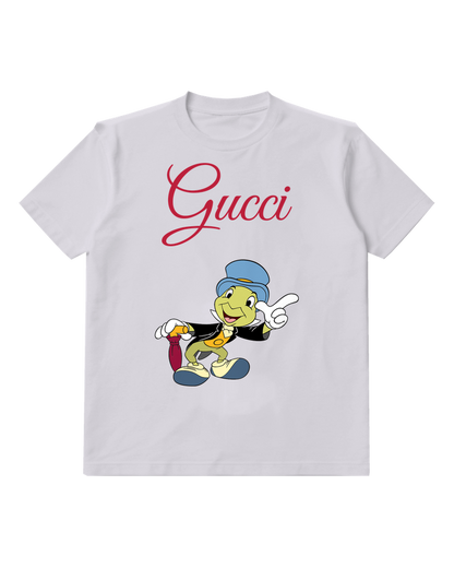 Light Gray Jiminy Cricket Points Forward Graphic T-Shirt - front product view