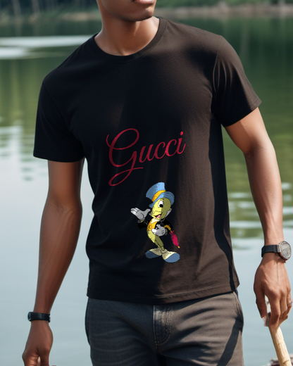 Black Top Hat Cricket Graphic T-Shirt - styled view 5
