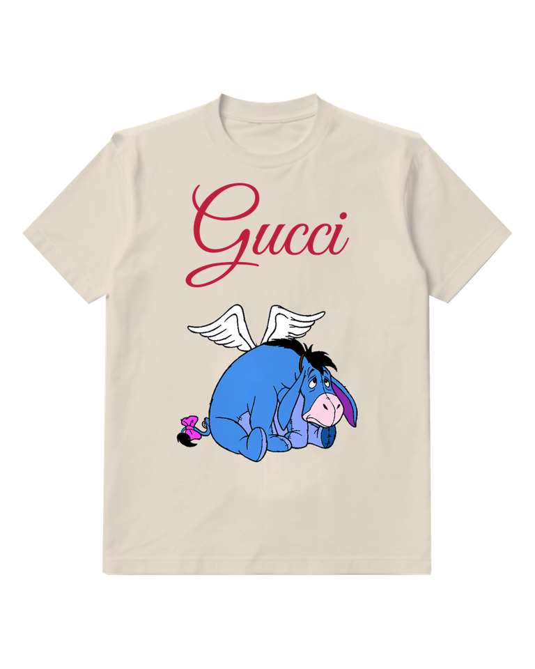 Ivory Eeyore With Wings And Bow Graphic T-Shirt - front product view