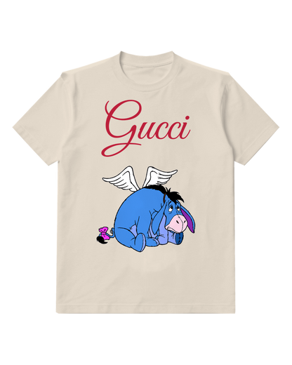 Ivory Eeyore With Wings And Bow Graphic T-Shirt - front product view