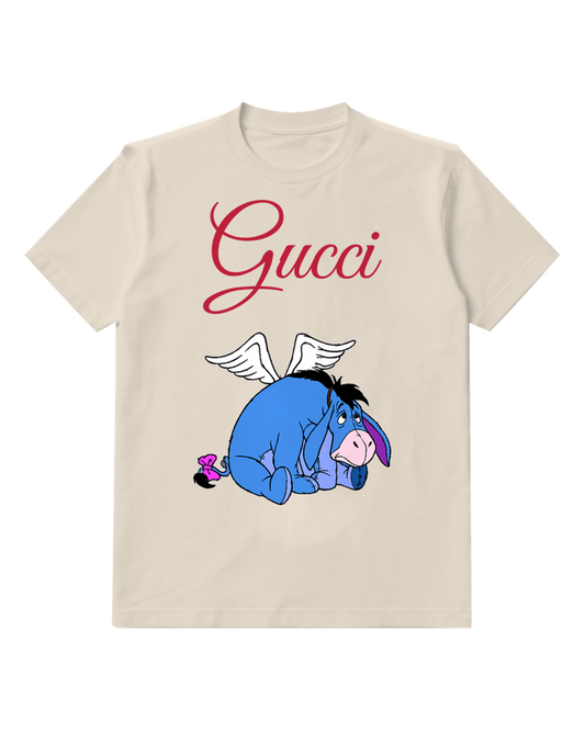 Ivory Eeyore With Wings And Bow Graphic T-Shirt - front product view