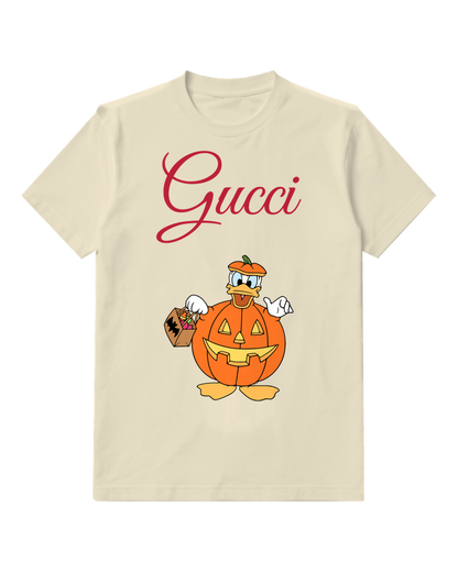 Ivory Pumpkin Costume Duck Graphic T-Shirt - front product view