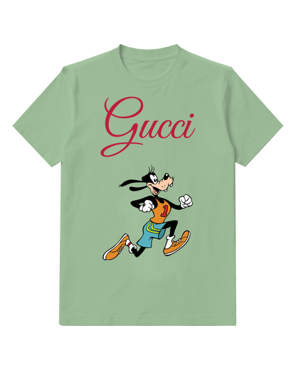 Sage Green Goofy Running In Number One Athletic Outfit Graphic T-Shirt - front product view