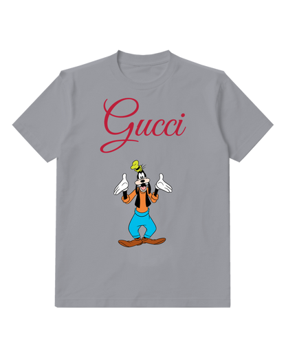 Gray Goofy Wide Armed Gesture Open Palms Graphic T-Shirt - front product view