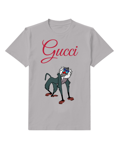 Gray Rafiki Standing Upright On Feet Graphic T-Shirt - front product view