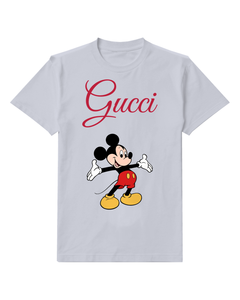 Pale Lavender Mouse Graphic T-Shirt - front product view