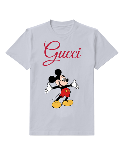 Pale Lavender Mouse Graphic T-Shirt - front product view