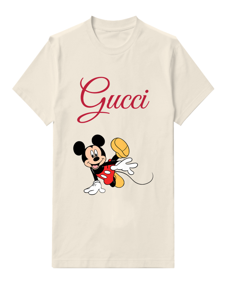 Ivory Open Arms Mouse Graphic T-Shirt - front product view