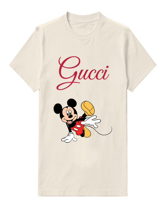 Ivory Open Arms Mouse Graphic T-Shirt - front product view