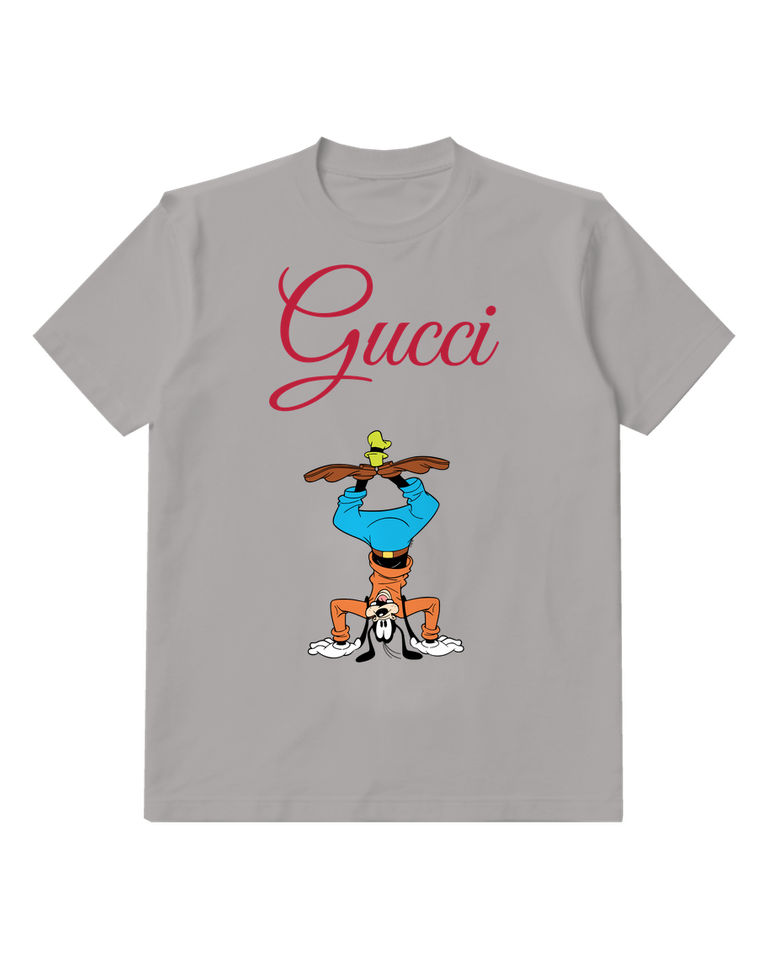 Gray Dog Blue Shirt Wide Stance Graphic T-Shirt - front product view