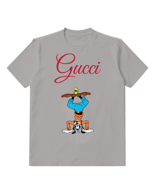 Gray Dog Blue Shirt Wide Stance Graphic T-Shirt - front product view
