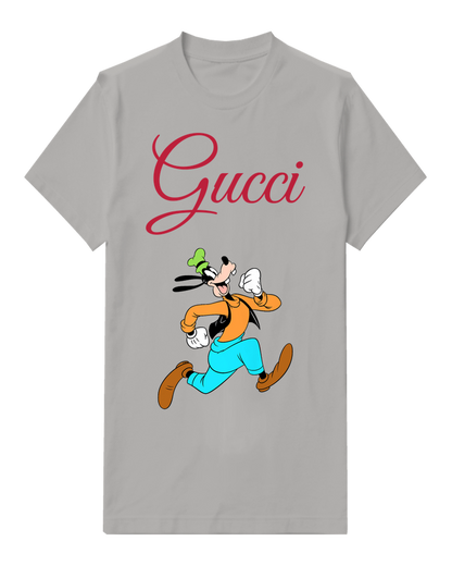 Gray Goofy Running Energetically Graphic T-Shirt - front product view