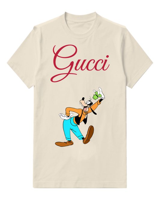 Ivory Goofy Dancing With Green Hat Graphic T-Shirt - front product view